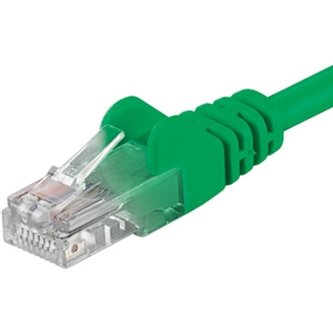 PremiumCord Patch kabel UTP RJ45-RJ45 CAT6 10m zelený