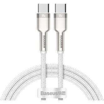 Baseus Cafule Series kabel USB-C/USB-C 100W 1m bílý