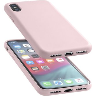 CellularLine SENSATION ochranný silikonový kryt Apple iPhone XS Max starorůžový