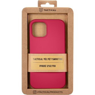 Tactical Velvet Smoothie Kryt pro Apple iPhone 12 /12 Pro Sangria