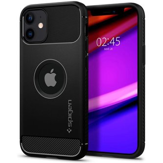 Spigen Rugged Armor kryt iPhone 12 mini černý