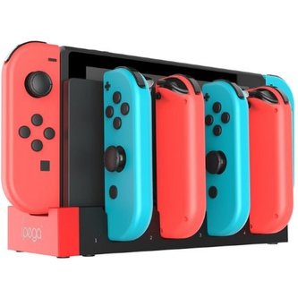 iPega 9186 Charger Dock pro N-Switch a Joy-con černý/červený