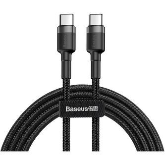 Baseus Cafule kabel USB-C PD 2.0 60W (20V/3A) 2m šedý/černý