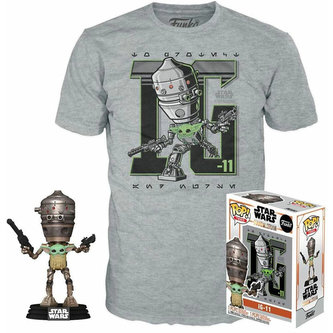 Funko POP! & Tee Box Star Wars The Mandalorian - Child In Satchel XL (Exclusive)