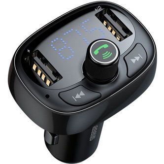 Baseus T-Typed Bluetooth MP3 transmiter černý