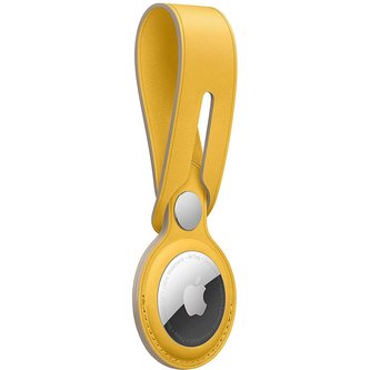 Apple AirTag kožené poutko hřejivě žluté