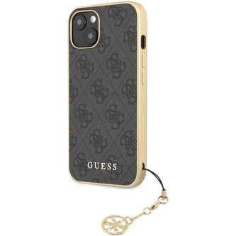 Guess 4G Charms Cover iPhone 13 mini šedý