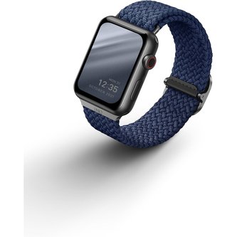 UNIQ Aspen Braided řemínek pro Apple Watch 45/44/42mm modrý