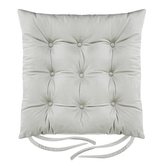 Sedák na židli BORNEO světle šedá 40x40 cm (cena za 1 kus) Mybesthome