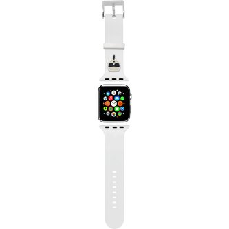 Karl Lagerfeld Karl Head řemínek pro Apple Watch 38/40/41mm bílý