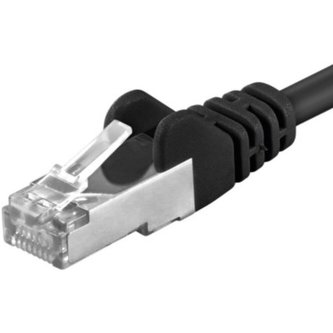 PremiumCord Patch kabel UTP RJ45-RJ45 level 5e černý 1m