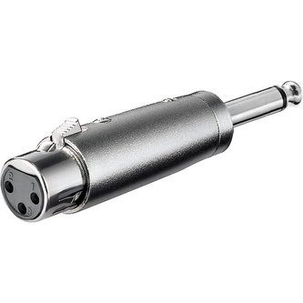 PremiumCord XLR mikrofonní redukce XLR F / Jack 6,3 mm mono M