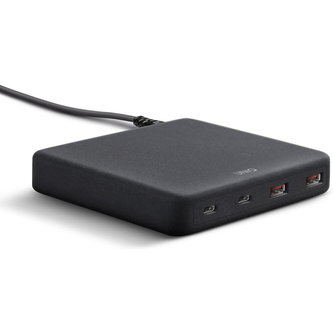 UNIQ Surge Mini 100W nabíjecí stanice, 4xUSB PD & QC 3.0 uhlově šedá