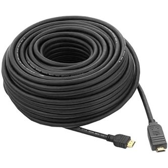 PremiumCord HDMI High Speed / Ethernet + zesilovač černý 10m