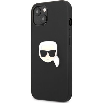 Karl Lagerfeld PU Leather Karl Head Case iPhone 13 mini černý