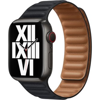 Apple Watch kožený tah 41/40/38mm temně inkoustový - S/M
