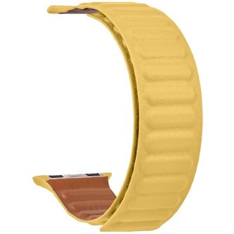 Tactical Loop kožený řemínek Apple Watch 42/44mm žlutý