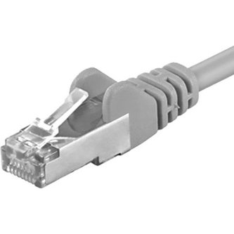 Premiumcord Patch kabel CAT6a S-FTP RJ45-RJ45 AWG 26/7 šedý 15m
