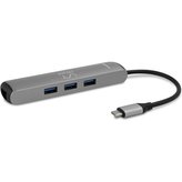 iWant SLIM USB-C HUB s 3x USB 3.1/HDMI/Ethernet/USB-C stříbrný