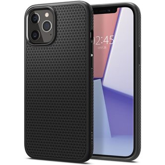 Spigen Liquid Air kryt iPhone 12 / 12 Pro černý