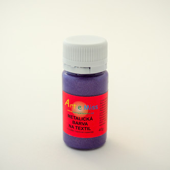 ARTEMISS Metalické barvy na textil 40g, hnědá
