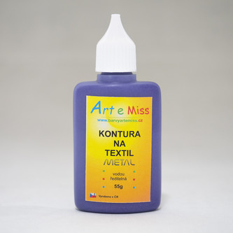 ARTEMISS Kontura na textil METAL 55g, růžová