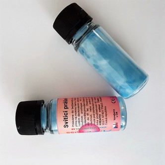 Svítící prášek ve tmě - 2v1 PROFI 500g, neon modrá