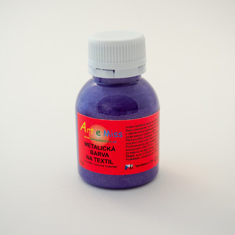 ARTEMISS Metalické barvy na textil 70g, černá