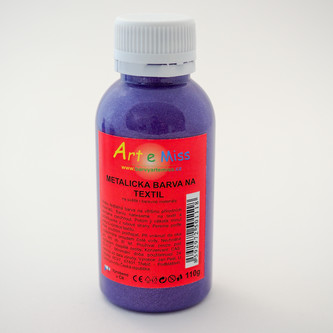 ARTEMISS Metalické barvy na textil 110g, žlutá