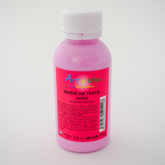 ARTEMISS Svítící barva na textil (fotoluminiscenční) 110g, neon žlutá