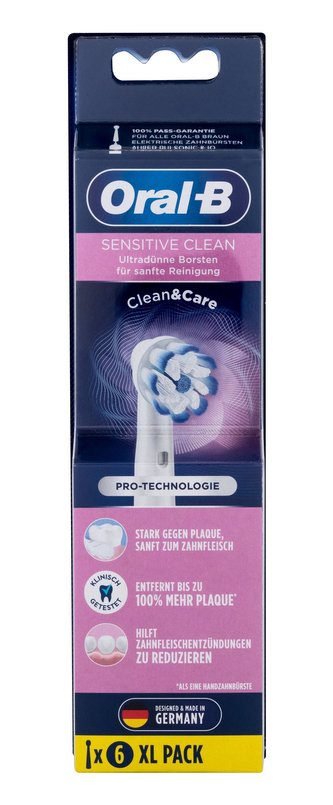 Oral-B Sensitive Clean Zubní kartáček Brush Heads 6 ks unisex