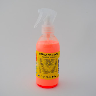 ARTEMISS Barva na textil ve spreji - neon (září pod UV světlem) 250g, neon červená