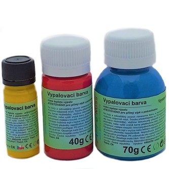 Vypalovací barva perleťová 70g, modrá