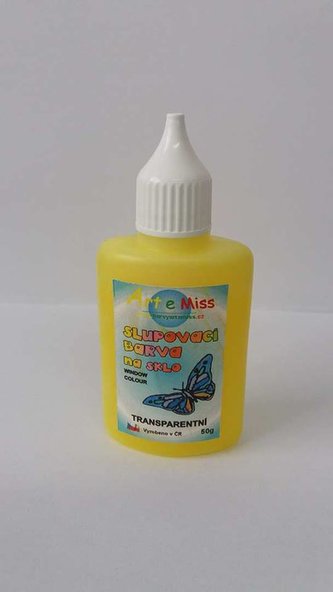 Slupovací barva transparentní 55g, hrášková