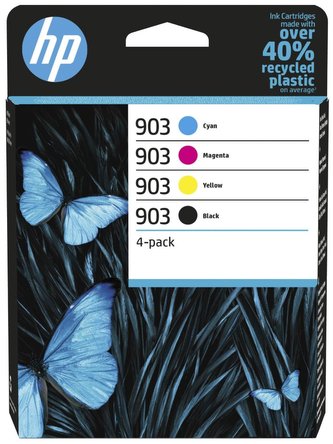 HP 903 CMYK Original Ink Cartridge 4-Pack (315 / 315 / 315 / 300 pages)