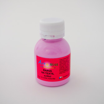 ARTEMISS Svítící barva na textil (fotoluminiscenční) 70g, neon žlutá