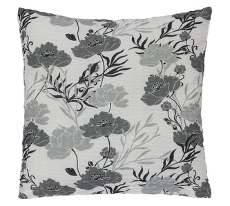 Povláček krepový - šedý květ - 40x40cm