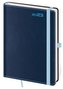 Diář 2023 Double Blue/týdenní A5 s poutkem na propisku