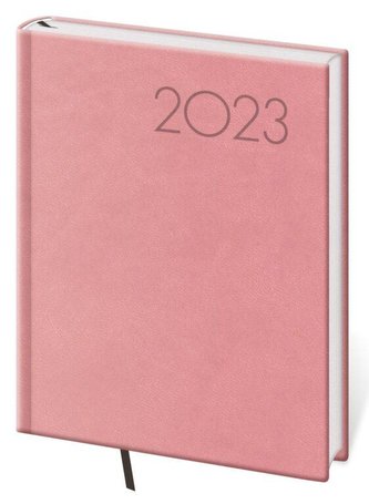 Diář 2023 Print - růžová, denní B6