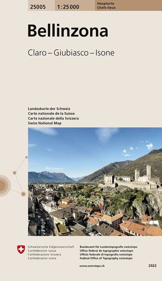 Swisstopo 1 : 25 000 Bellinzona