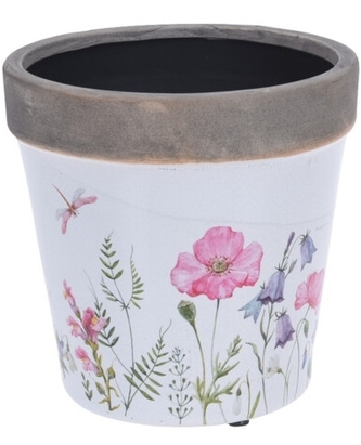 Keramický květináč Flowers Papaver 15,8x16 cm