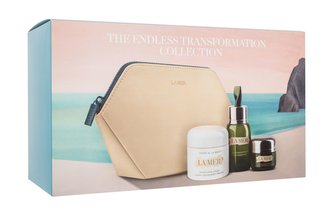 La Mer The Endless Transformation Collection denní pleťový krém The Moisturizing Cream 30 ml + pleťové sérum The Concentrate 15 ml + oční krém The Eye Concentrate 15 ml + kosmetická taštička
