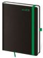 Diář 2023 Black Green/týdenní B6 s poutkem na propisku