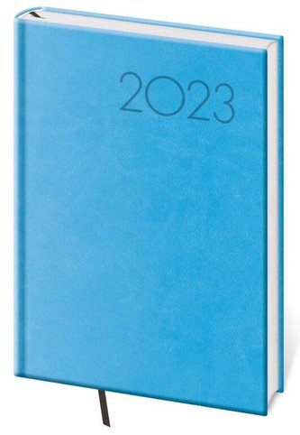Diář 2023 Print - světle modrá, týdenní A5
