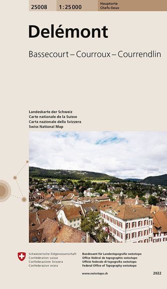 Swisstopo 1 : 25 000 Delémont