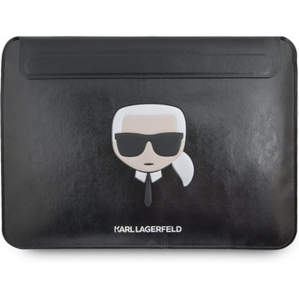 Karl Lagerfeld Head Embossed Computer Sleeve 16" černý