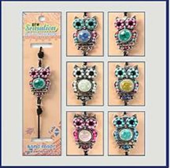 Náramek na ruku sova s korálky - New Sensation