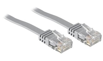 Solarix Patch kabel plochý CAT5E UTP LS0H 10m šedý non-snag-proof C5E-111GY-10MB