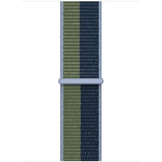 Apple Watch provlékací sportovní řemínek 45/44/42mm hlubomořsky modrý/mechově zelený