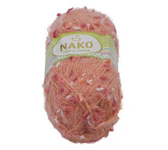 Příze PARIS BEBE - růžová - růžové, bílé nopky - 100g / 175 m